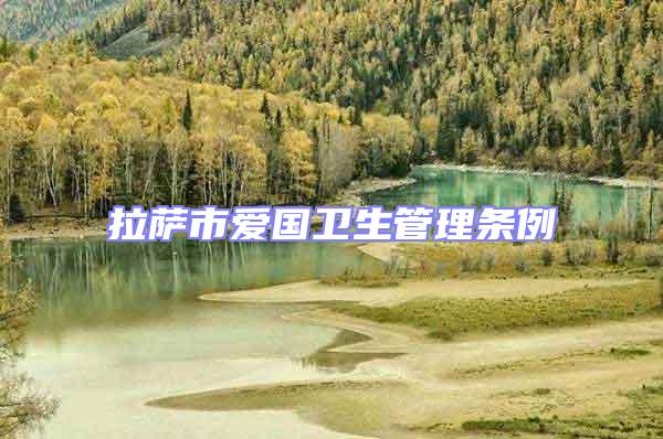拉薩市愛國衛生管理條例