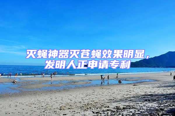 滅蠅神器滅蒼蠅效果明顯，發明人正申請專利