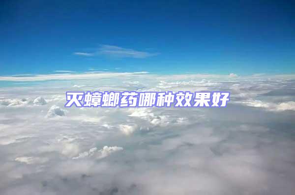 滅蟑螂藥哪種效果好