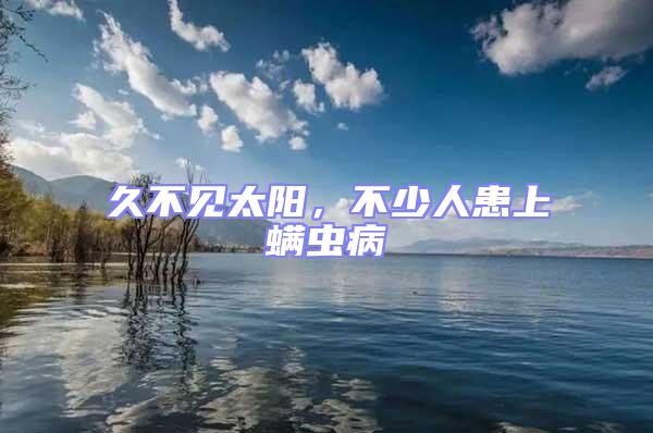 久不見太陽，不少人患上螨蟲病