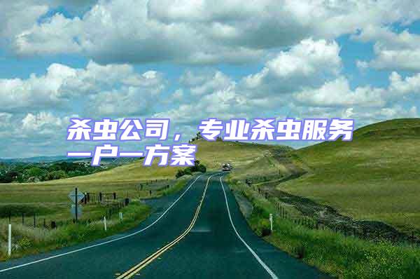 殺蟲(chóng)公司，專業(yè)殺蟲(chóng)服務(wù)一戶一方案