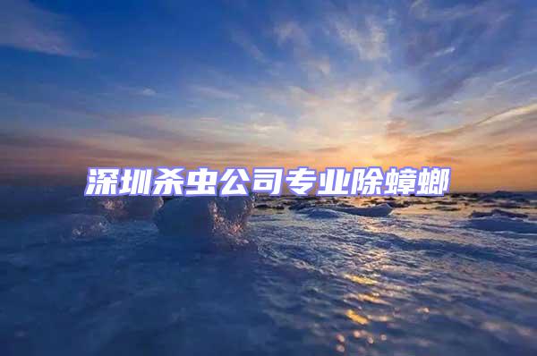 深圳殺蟲公司專業(yè)除蟑螂