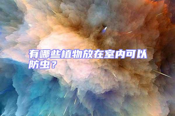 有哪些植物放在室內(nèi)可以防蟲？
