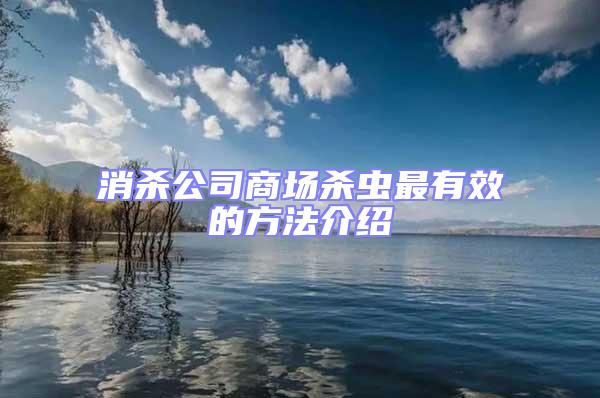 消殺公司商場(chǎng)殺蟲最有效的方法介紹
