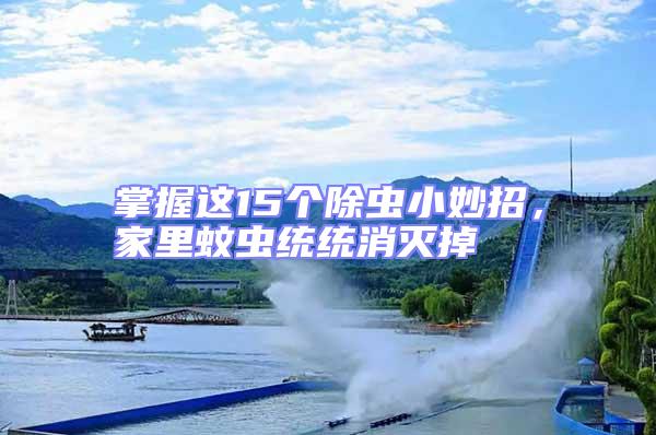 掌握這15個(gè)除蟲小妙招，家里蚊蟲統(tǒng)統(tǒng)消滅掉