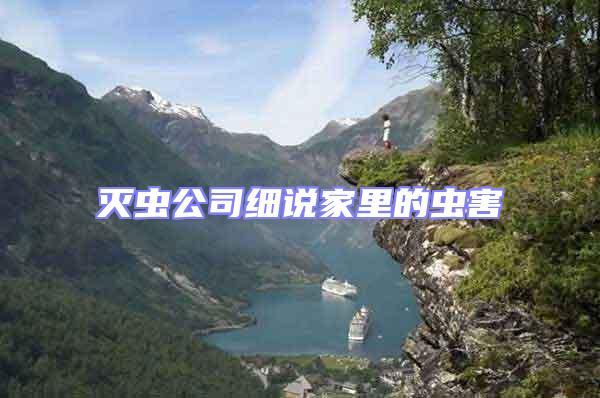 滅蟲公司細說家里的蟲害