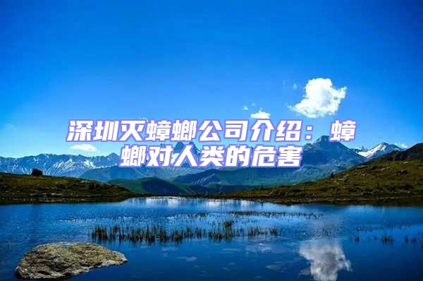 深圳滅蟑螂公司介紹：蟑螂對(duì)人類(lèi)的危害