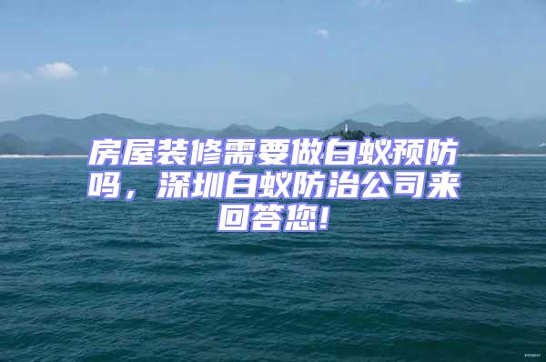 房屋裝修需要做白蟻預防嗎，深圳白蟻防治公司來回答您!