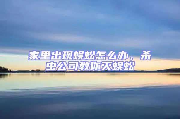 家里出現蜈蚣怎么辦，殺蟲公司教你滅蜈蚣