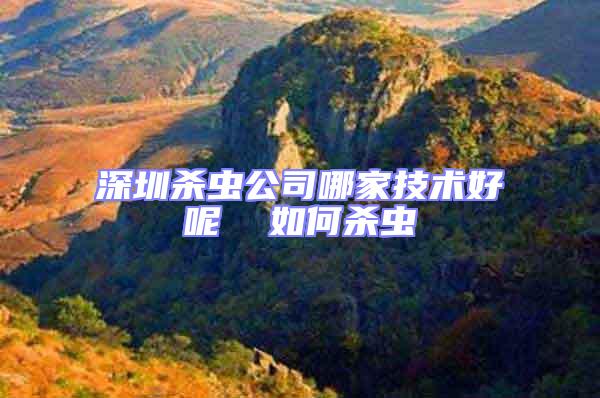 深圳殺蟲公司哪家技術(shù)好呢  如何殺蟲