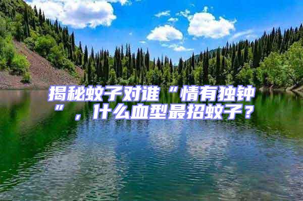 揭秘蚊子對誰“情有獨鐘”，什么血型最招蚊子？