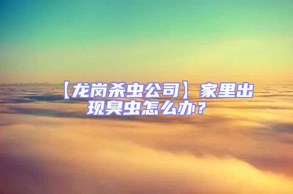 【龍崗殺蟲(chóng)公司】家里出現(xiàn)臭蟲(chóng)怎么辦？