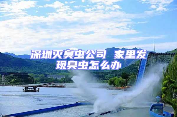 深圳滅臭蟲公司 家里發現臭蟲怎么辦