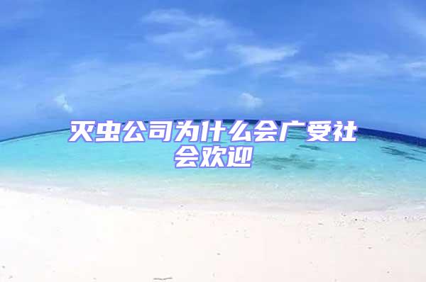 滅蟲公司為什么會廣受社會歡迎