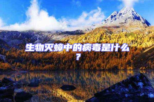 生物滅蟑中的病毒是什么？