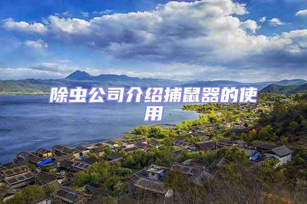 除蟲公司介紹捕鼠器的使用