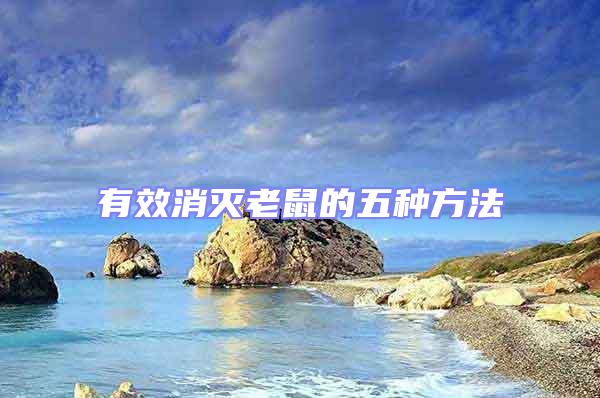 有效消滅老鼠的五種方法