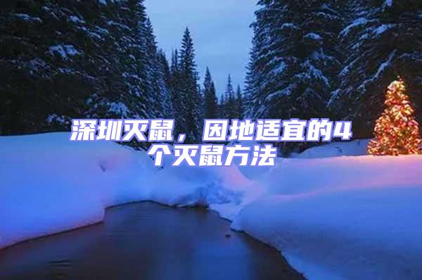 深圳滅鼠，因地適宜的4個滅鼠方法