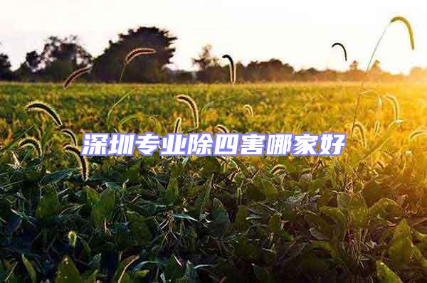 深圳專業(yè)除四害哪家好