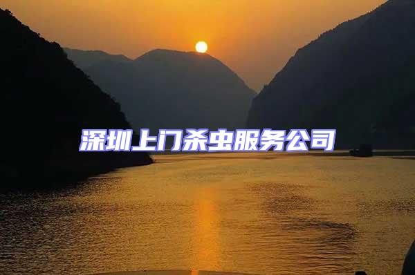 深圳上門殺蟲服務(wù)公司
