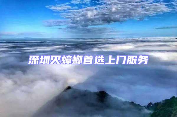 深圳滅蟑螂首選上門服務(wù)