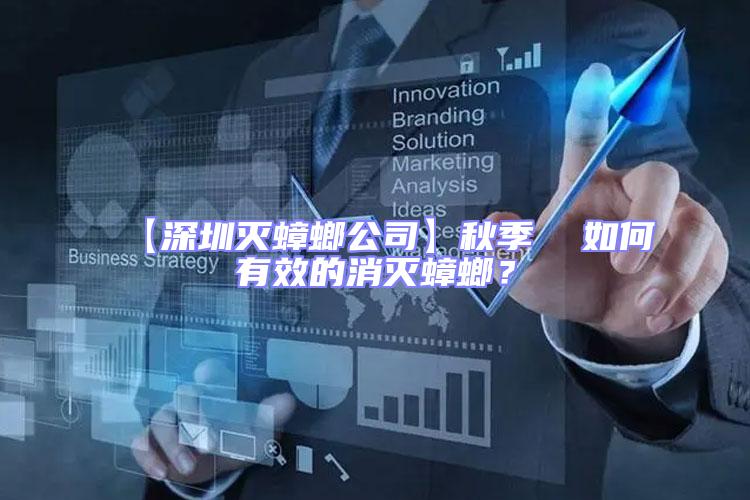 【深圳滅蟑螂公司】秋季  如何有效的消滅蟑螂？