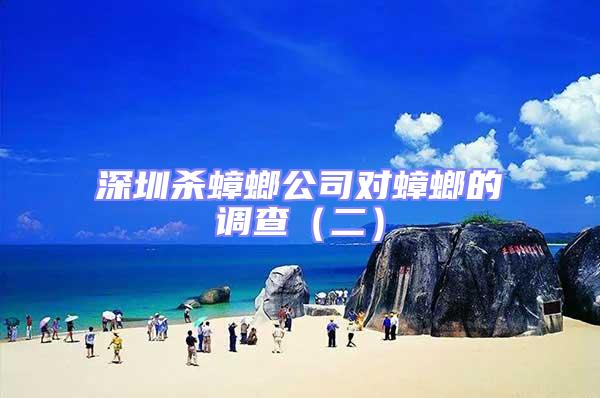 深圳殺蟑螂公司對蟑螂的調(diào)查（二）