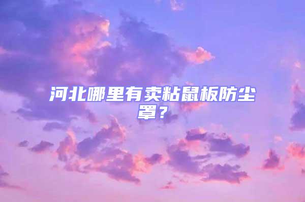 河北哪里有賣粘鼠板防塵罩？