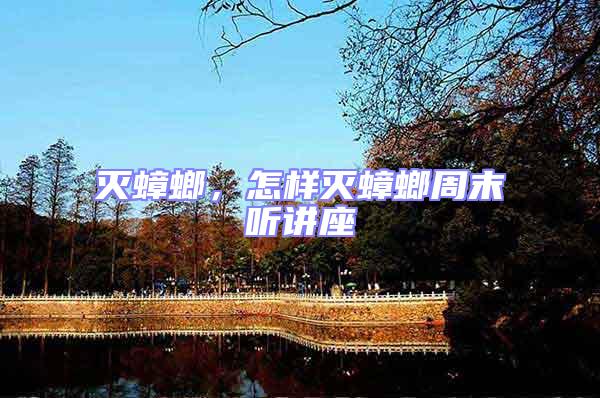 滅蟑螂，怎樣滅蟑螂周末聽講座