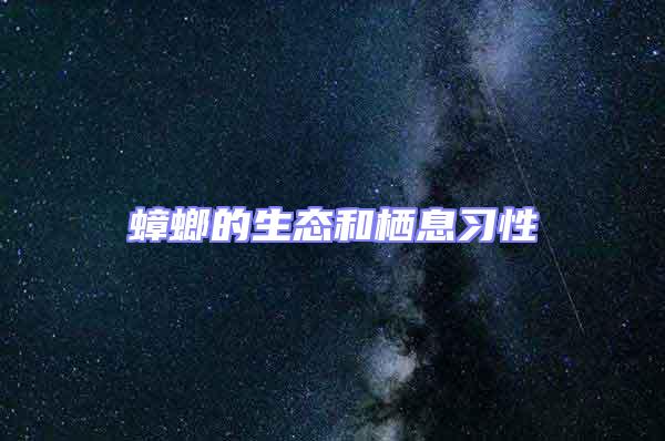 蟑螂的生態和棲息習性