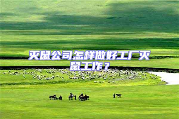 滅鼠公司怎樣做好工廠滅鼠工作？