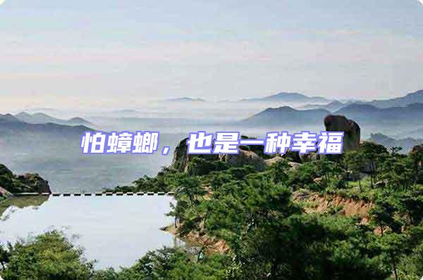 怕蟑螂，也是一種幸福