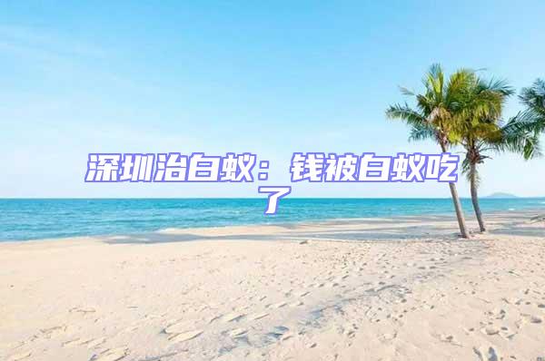 深圳治白蟻：錢被白蟻吃了