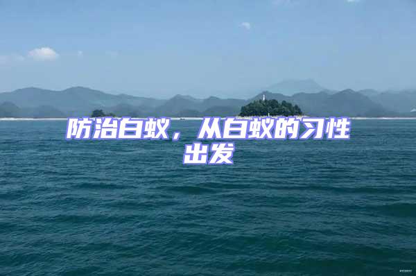 防治白蟻，從白蟻的習(xí)性出發(fā)