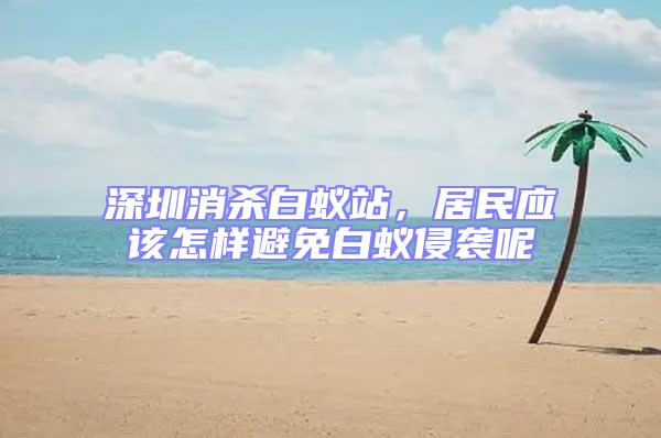 深圳消殺白蟻站，居民應該怎樣避免白蟻侵襲呢