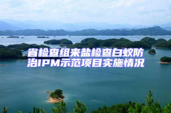 省檢查組來鹽檢查白蟻防治IPM示范項目實施情況