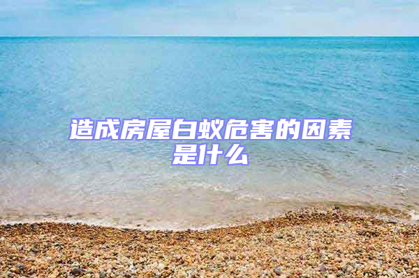 造成房屋白蟻危害的因素是什么