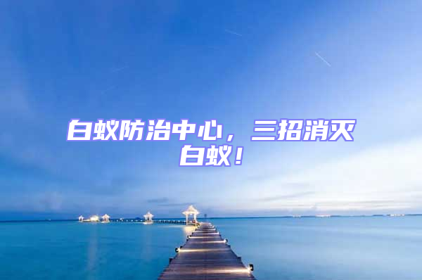 白蟻防治中心，三招消滅白蟻！